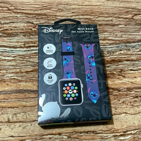 Disney Stitch Watchband Blue/Black Apple Watch Band For 38mm/40mm/41mm